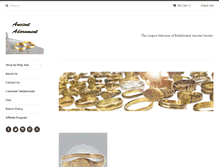 Tablet Screenshot of ancientadornment.com